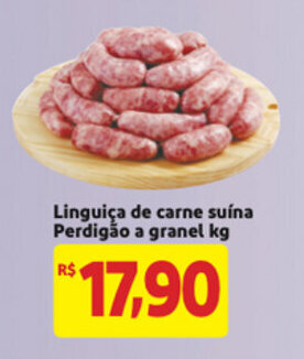 Mercado Extra Linguica de carne Suina Perdigao a granel 1kg oferta
