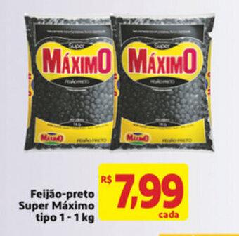 Mercado Extra Feijao preto Super Maximo tipo 1 1kg oferta