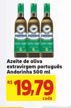 Mercado Extra Azeite de Oliva Extravirgem portugues Andorinha 500ml oferta