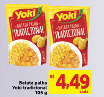 Mercado Extra Batata Palha Yoki tradicional 105g oferta