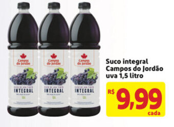 Suco Integral Campos do Jordao uva 1.5L