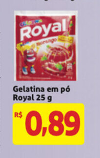 Mercado Extra Gelatina em po Royal 25g oferta
