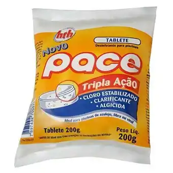 Pastilha pace tripla ação hth embalagem 200g