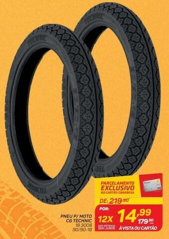 GBarbosa Pneu p/ moto cg technic oferta
