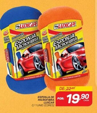 Esponja de microfibra luxcar