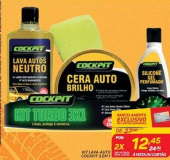 GBarbosa Kit lava-auto cockpit 3 em 1 oferta