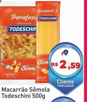 Tonin Superatacado Macarrão sêmola todeschini 500g oferta
