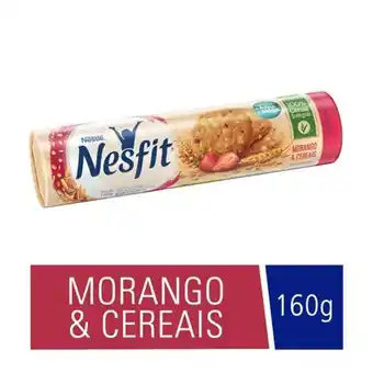 Biscoito nesfit integral morango e cereais 160g