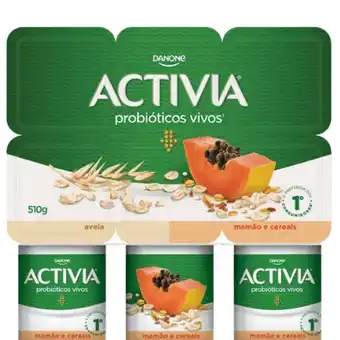 Leite ferm activia 510g aveia/mamao