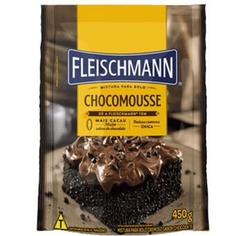 Mistura bolo fleischmann chocomousse400g