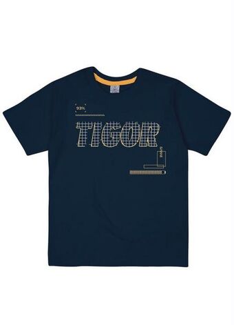Posthaus Tigor t tigre - camiseta manga curta infantil masculina azul oferta
