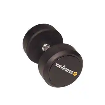 Dumbell emborrachado deluxe 28 kg wellness - wk124x [reembalado]