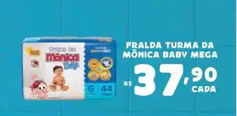 Bahamas Supermercados Fralda turma da mônica baby mega oferta