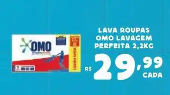 Bahamas Supermercados Lava roupas omo lavagem perfeita 2,2 kg oferta