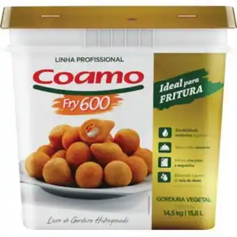 Atacadão Gordura vegetal em pasta balde 14,5kg - coamo/fry600 oferta