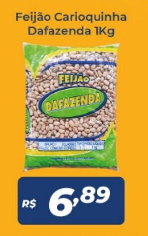 Atakarejo Feijao Carioquinha DaFazenda 1kg oferta