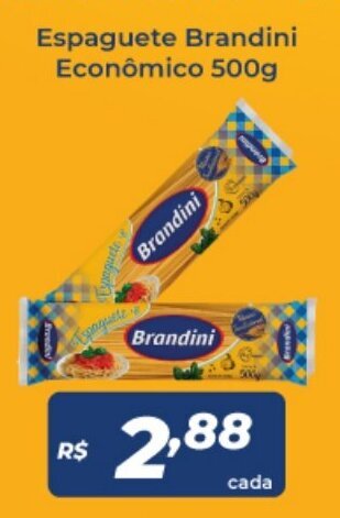 Atakarejo Espaguete Brandini Econimico 500g oferta