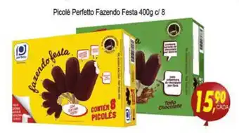 Picole Perfeito Fazendo Festa 400g c/8