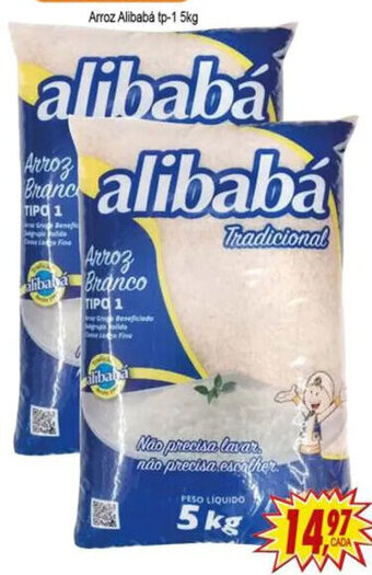 Kaçula Supermercados Arroz Alibaba tp 1 5kg oferta
