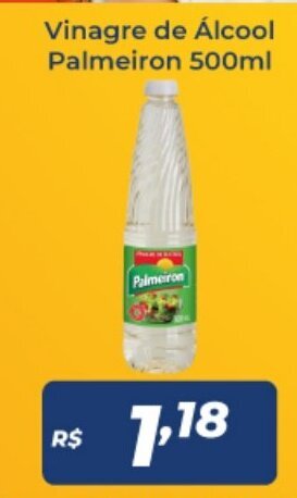 Atakarejo Vinagre de Alcool Palmeiron 500ml oferta