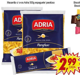 Macarrao c/ Ovos Adria 500g Espaguete/ parafuso