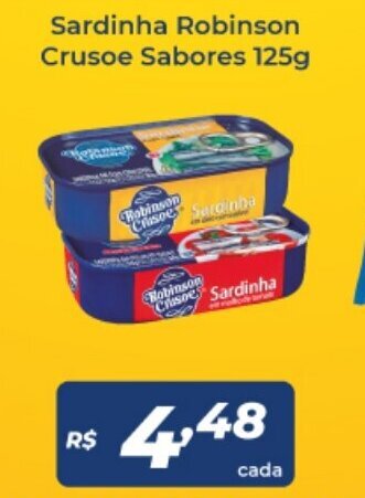 Sardinha Robinson Crusoe sabores 125g