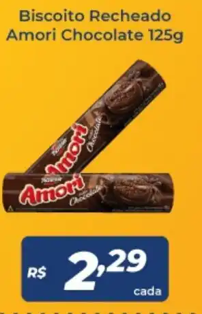Atakarejo Biscoito Recheado Amori Chocolate 125g oferta