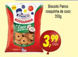 Kaçula Supermercados Biscoito Panco Rosquinha de coco 350g oferta