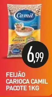 Calvo Atacadista Feijao Carioca Camil pacote 1kg oferta