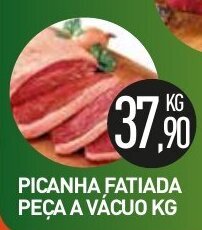 Calvo Atacadista Picanha Fatiada peca a vacuo 1kg oferta
