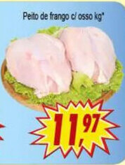 Kaçula Supermercados Peito de frango c/ osso 1kg oferta