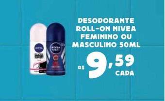 Bahamas Supermercados Desodorante roll-on nivea feminino ou masculino oferta