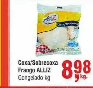 Higa Atacado Coxa-sobrecoxa frango alliz congelado kg oferta