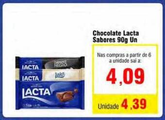Spani Atacadista Chocolate lacta sabores oferta