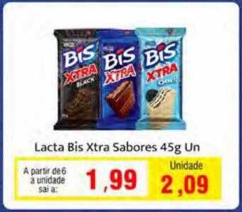 Spani Atacadista Lacta bis xtra sabores oferta