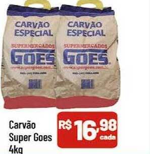 Supermercados Goes Carvão super goes oferta
