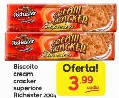 Biscoito cream cracker superiore rickester 200g