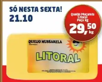 Tenda Atacado Queijo mussarela litoral peça oferta