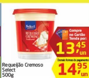Tenda Atacado Requeijão cremoso tradicional select 200g oferta