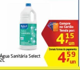 Tenda Atacado Agua sanitaria select 2 l oferta