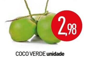 Calvo Atacadista Coco verde unidade oferta