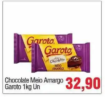 Chocolate Meio Amargo Garoto 1kg