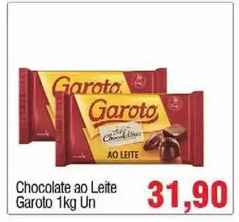 Spani Atacadista Chocolate Ao Leite Garoto 1kg oferta