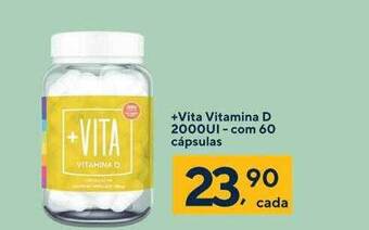 Drogaria Coop +vita vitamina d 2000ui - com 60 cápsulas oferta