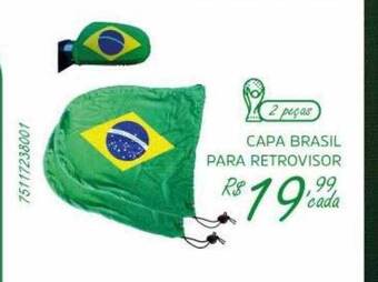 Capa brasil para retrovisor
