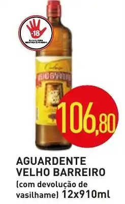 Calvo Atacadista Aguardente Velho Barreiro 12x910ml oferta