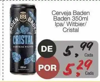 Supermercado Dalben Cerveja baden baden ipa witbier cristal oferta
