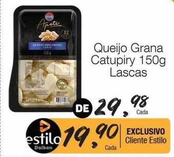 Supermercado Dalben Queijo grana catupiry lascas oferta
