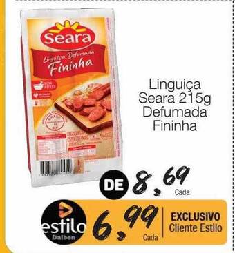Linguiça seara defumada fininha