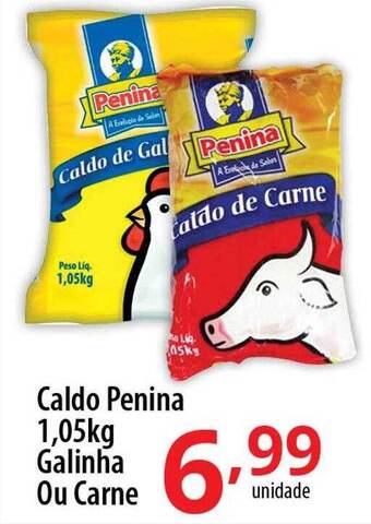 Caldo penina galinha ou carne